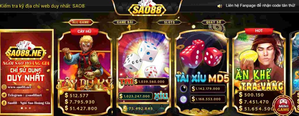 Một số tính năng của trang web K88 Games - K88