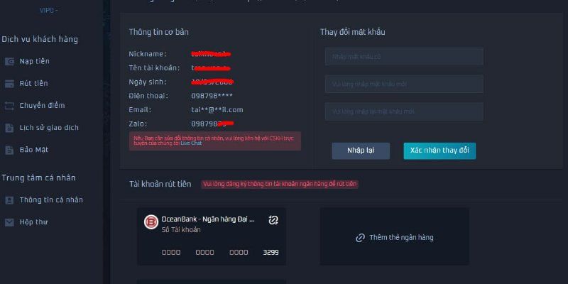 Bạn chỉ có thể mở một tài khoản với Ue9 - Ue9